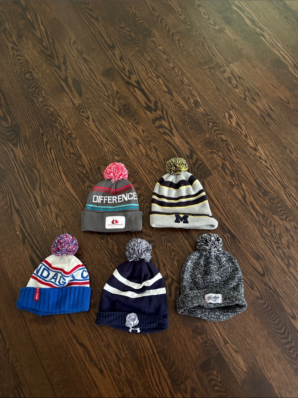 Assorted beanies